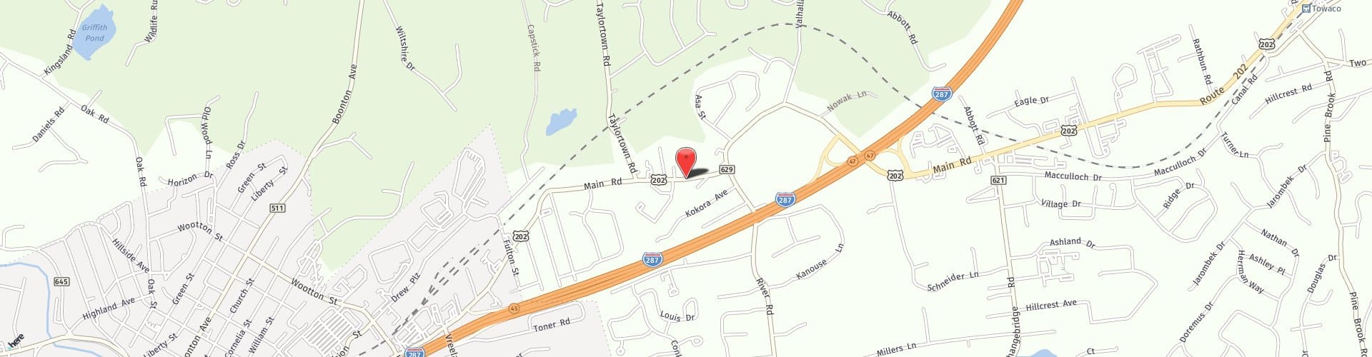 Location Map: 137 Main Road Montville, New Jersey 07045